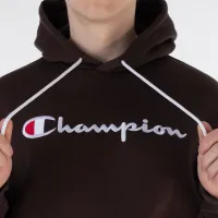 Кофта/футболка Champion Embroideколір червоний Script Logo Толстовка з капюшоном 219203-MS548 - коричнева