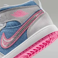 Nike Jordan 1 Mid SE Little дитячі Кросівки блакитний