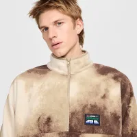 Nike Club чоловічі 1/2-Zip Pullover Long-Sleeve Top колір коричневий