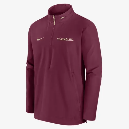 Florida State Seminoles Sideline Coach чоловічі Nike College 1/2-Zip Hooded Куртка колір червоний