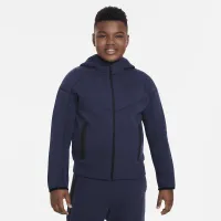 Nike Sportswear Tech Fleece Big детские (для мальчиков) Full-Zip Толстовка с капюшоном (Extended Size) синий