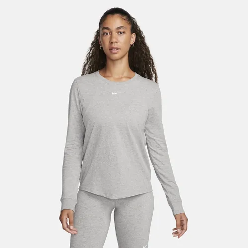 Nike Sportswear Premium Essentials женская Long-Sleeve футболка цвет серый