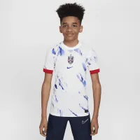 Norway (женская Team) 2024/25 Stadium Away Big детские Nike Dri-FIT Soccer Replica Jersey цвет белый