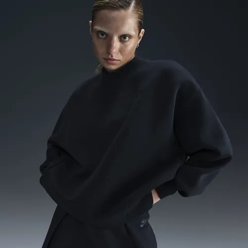 Nike Sportswear Tech Fleece жіноча оверсайз Crew-Neck світшот колір чорний