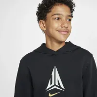 Nike Ja Big дитячі Pullover баскетбольні Толстовка з капюшоном колір чорний
