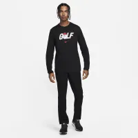 Nike мужские Long-Sleeve для гольфа футболка цвет черный