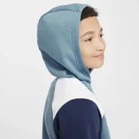 Nike Air Big детские Pullover Толстовка с капюшоном синий