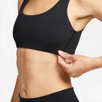 Nike Alate All U женская Light-Support Lightly Lined U-Neck Sports Bra цвет черный