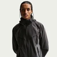 Nike Tech мужские Dri-FIT Woven Full-Zip Color-Block Windrunner Куртка цвет серый