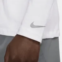 Nike мужские Dri-FIT Long-Sleeve Fitness футболка цвет белый