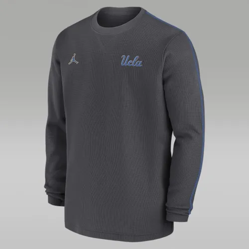 UCLA Bruins Sideline Coach чоловічі Nike College Long-Sleeve Top колір сірий