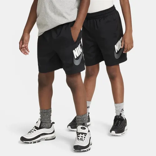 Nike Sportswear Big дитячі Woven шорти колір чорний