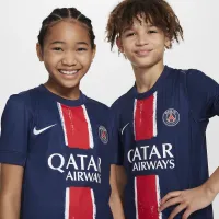 Paris Saint-Germain 2024/25 Stadium Home Big дитячі Nike Dri-FIT Soccer Replica Jersey блакитний