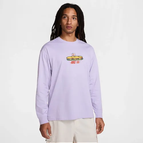 Nike SB Long-Sleeved Max90 Skate футболка колір фіолетовий