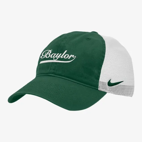 Baylor Heritage86 Nike College Trucker Hat цвет зеленый