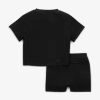 Nike Tech Fleece Baby Tee and шорти комплект колір чорний