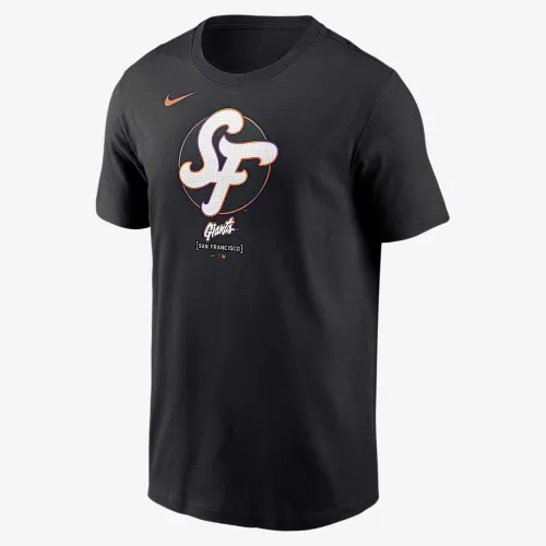 San Francisco Giants City Connect Large Logo мужские Nike MLB футболка цвет черный