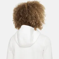 Nike Air Big детские Pullover Fleece Толстовка с капюшоном цвет белый