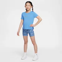 Nike One Classic Big дитячі (Girls') Dri-FIT Top блакитний