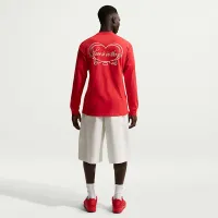 Nike Sportswear Long-Sleeve футболка цвет красный