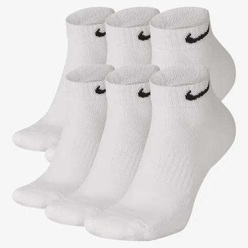 Nike Everyday Cushioned тренувальні Low шкарпетки (6 пар) колір білий