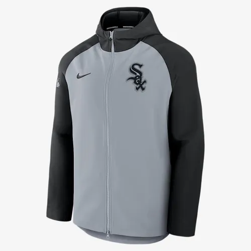 Chicago колір білий Sox Authentic Collection Men’s Nike Therma MLB Full-Zip Куртка колір сірий