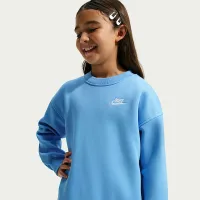 Nike Sportswear Club Fleece Big дитячі оверсайз світшот блакитний