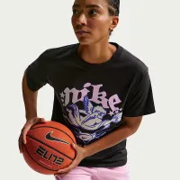 Nike Sportswear женская Short-Sleeve Crew-Neck футболка цвет черный