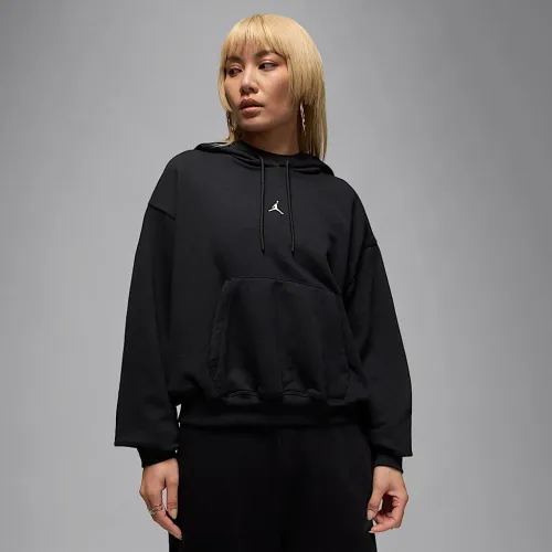 Nike Jordan Sport Crossover жіноча Dri-FIT Fleece Толстовка з капюшоном колір чорний