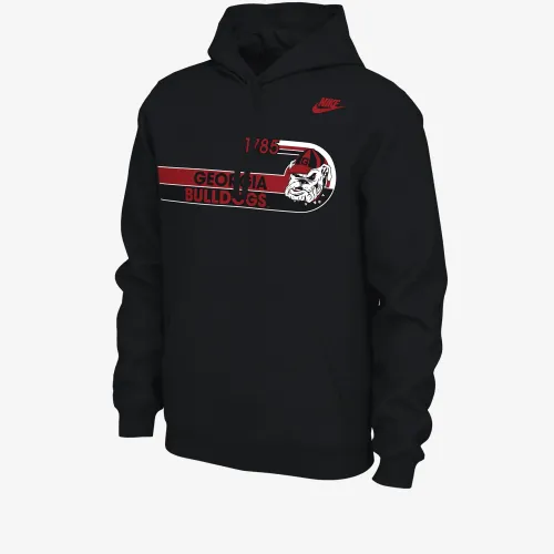 Georgia чоловічі Nike College Толстовка з капюшоном колір чорний