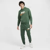 Nike Club Fleece чоловічі Pullover Толстовка з капюшоном колір зелений