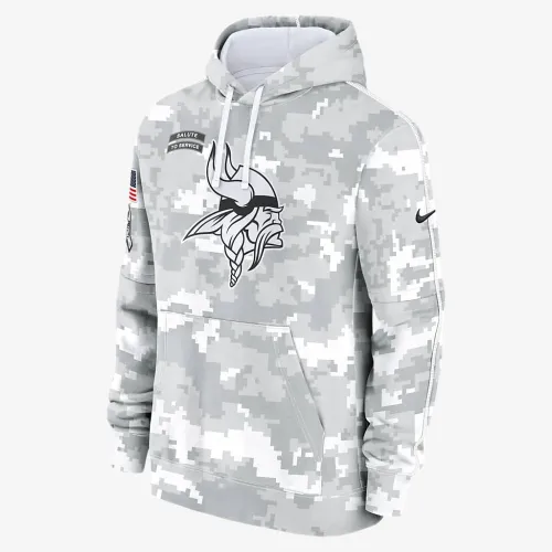 Minnesota Vikings Salute to Service Primary Edge Club чоловічі Nike NFL Pullover Толстовка з капюшоном колір білий