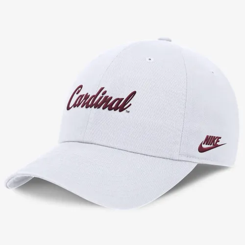 Stanford Cardinal Legacy Club чоловічі Nike Dri-FIT College Adjustable Hat колір білий