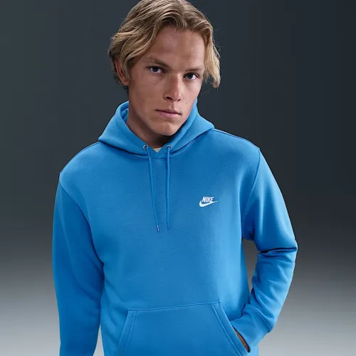 Nike Club чоловічі Pullover Fleece Толстовка з капюшоном блакитний