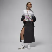 Nike Air Jordan жіноча Denim спідниця колір чорний