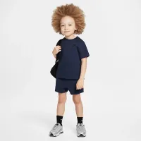 Nike Tech Fleece Toddler Tee and шорти комплект колір сірий