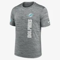 Miami Dolphins Sideline Velocity чоловічі Nike Dri-FIT NFL футболка колір сірий