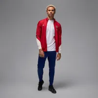 Nike Paris Saint-Germain Strike Fourth мужские Jordan Dri-FIT Soccer Knit Tracksuit цвет красный