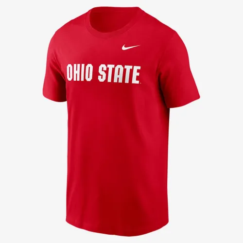 Ohio State Buckeyes Primetime Wordmark мужские Nike College футболка цвет красный