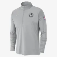 Dallas Mavericks City Edition мужские Nike Dri-FIT NBA 1/2-Zip Long-Sleeve Top цвет серый
