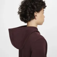 Nike Sportswear Club Fleece Big детские Толстовка с капюшоном цвет красный