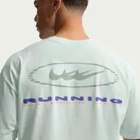 Nike мужские Short-Sleeve Running футболка цвет зеленый