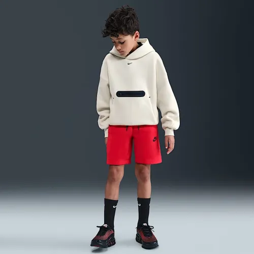 Nike Sportswear Tech Fleece Big детские (для мальчиков) шорты цвет красный