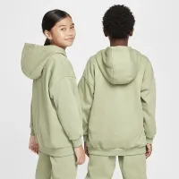 Nike Sportswear Club Fleece Big детские оверсайз Pullover Толстовка с капюшоном цвет зеленый