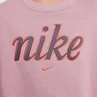 Nike Sportswear Club Fleece Girls' Boxy Crew-Neck свитшот цвет фиолетовый