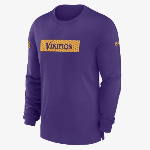 Minnesota Vikings Sideline Player Team Issue Men’s Nike Dri-FIT Long-Sleeve Top колір фіолетовий
