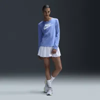 Nike Sportswear Essentials жіноча Long-Sleeve Logo футболка блакитний