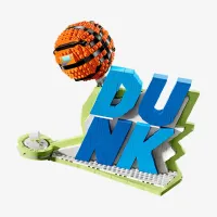 Nike Dunk x LEGO® набор Sneaker-Building Kit with Exclusive Minifigure синий