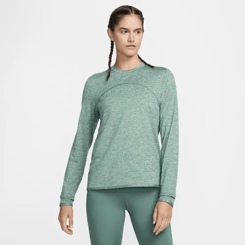 Nike Dri-FIT Swift Element UV женская Crew-Neck Running Top цвет зеленый