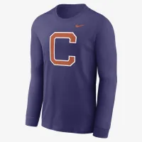 Clemson Tigers Alternate Logo чоловічі Nike College Long-Sleeve футболка колір фіолетовий
